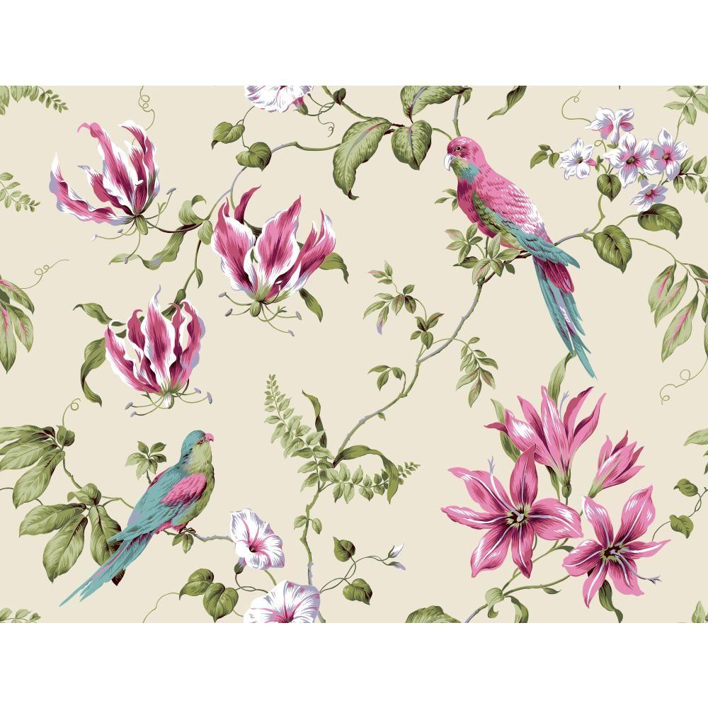 York Wallcoverings Casabella II Tropical Floral Wallpaper-BA4577 - The ...