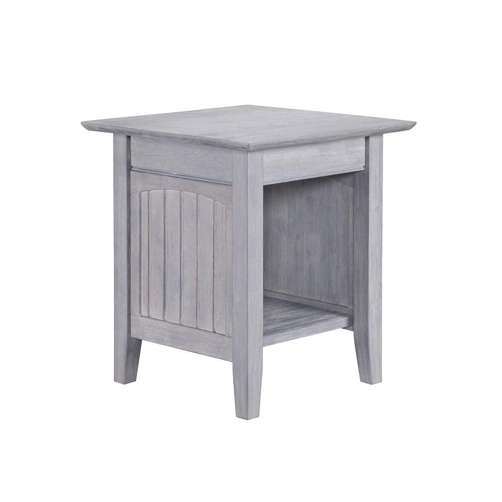 Atlantic Furniture Nantucket Driftwood Grey End Table Ah14308 The Product Height