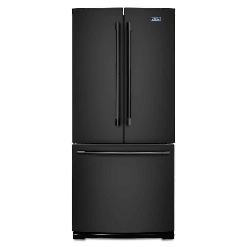 Maytag 30 in. W 20 cu. ft. French Door Refrigerator in BlackMFF2055FRB