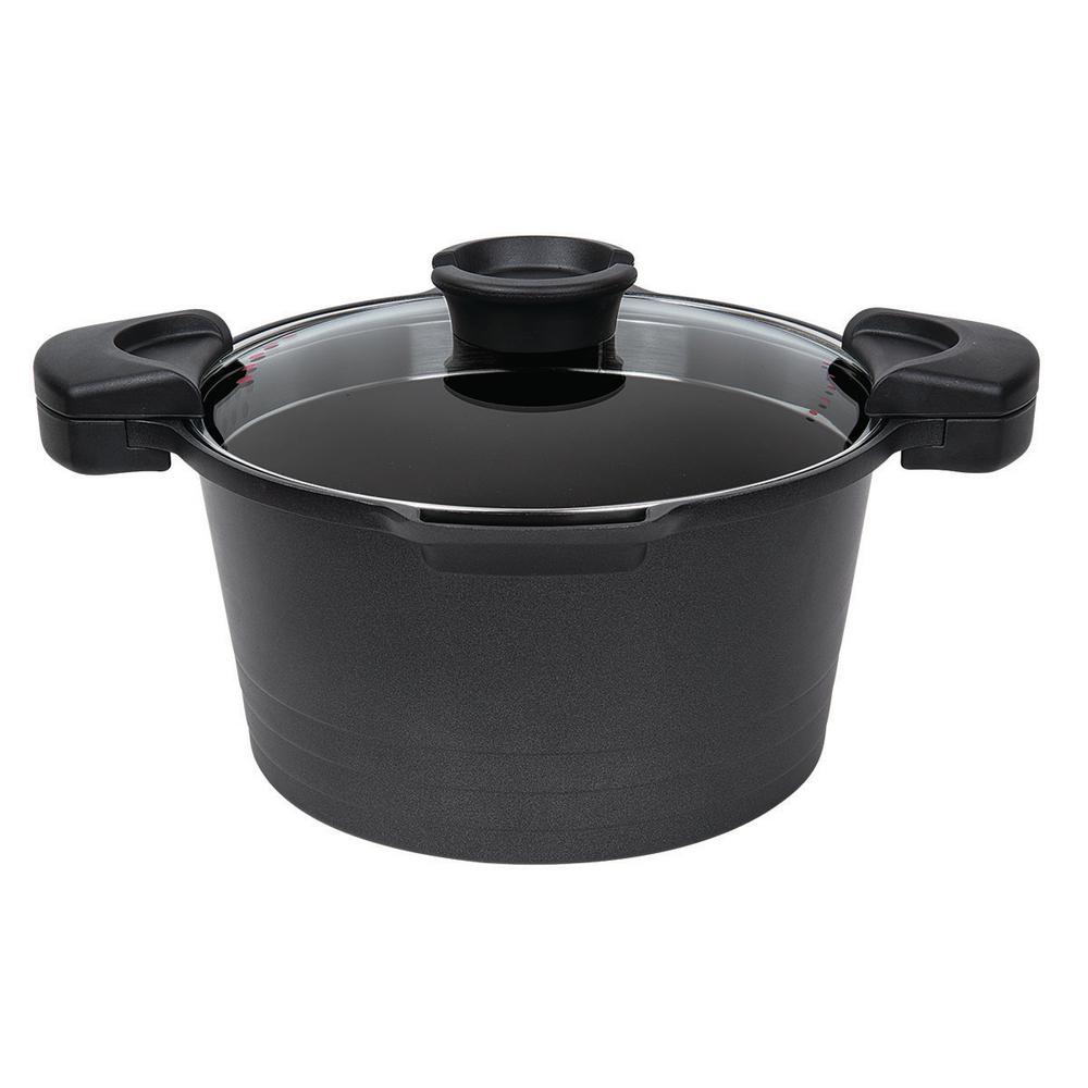 MasterPan 5 Qt. Stock N Pasta Pot Cast Aluminum NonStick with Easy