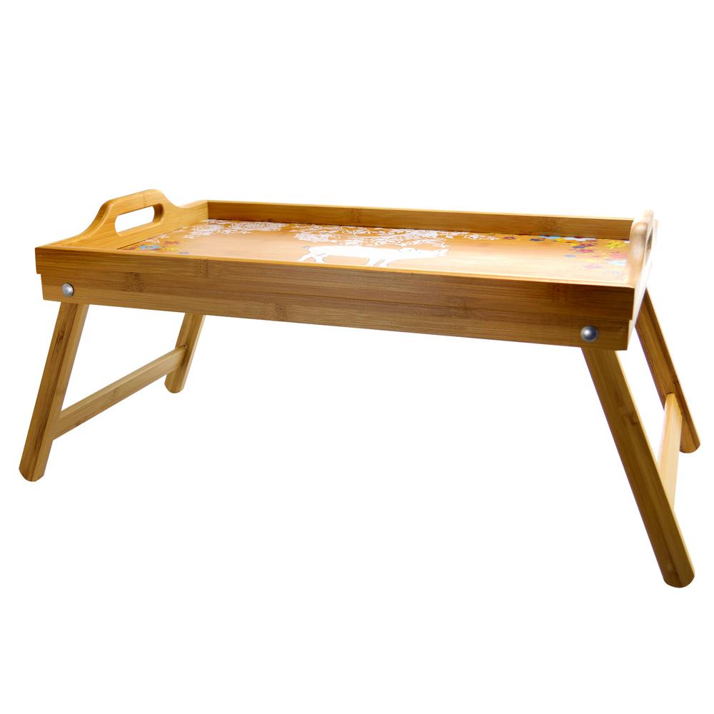 Urban Market Life On The Farm Bamboo Bed Tray With Foldable Legs Bamboo Bed Tray With Foldable Legs