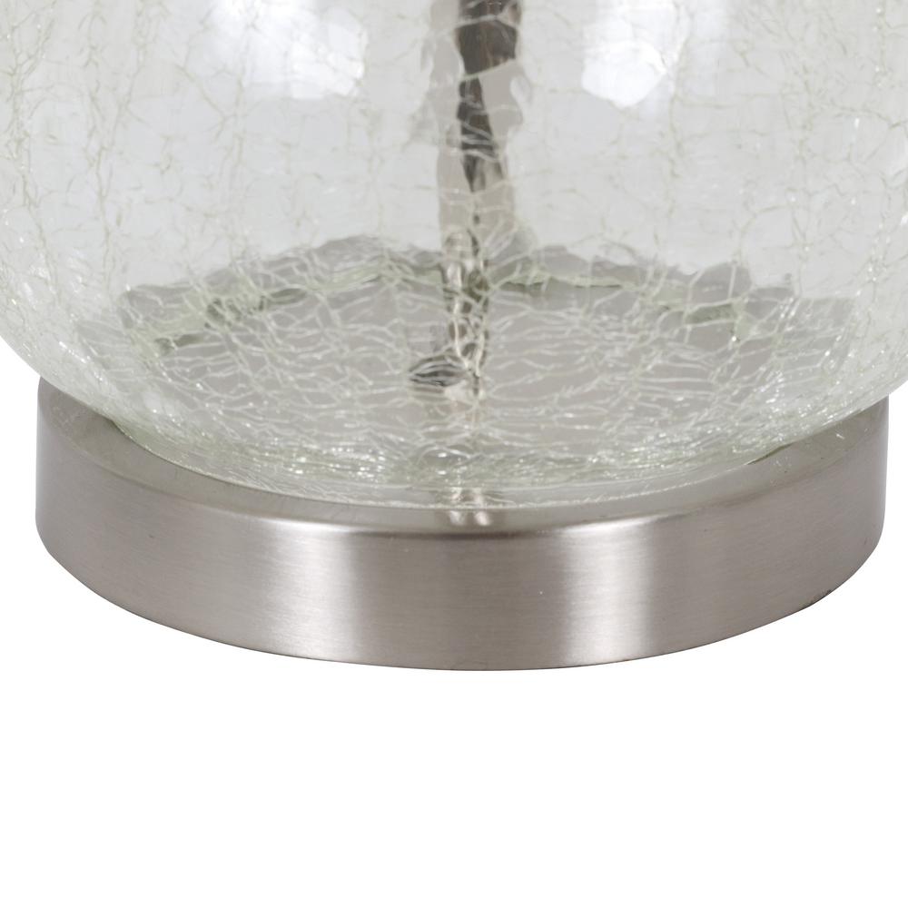 crackle glass table lamp