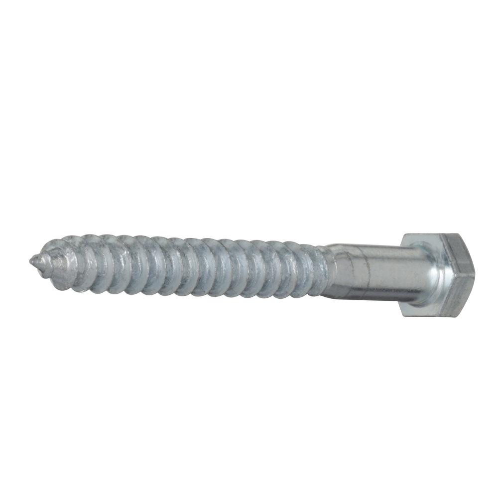 Pack of 12 3//8 X 3 Zinc Plated Grade 2 Lag Screws
