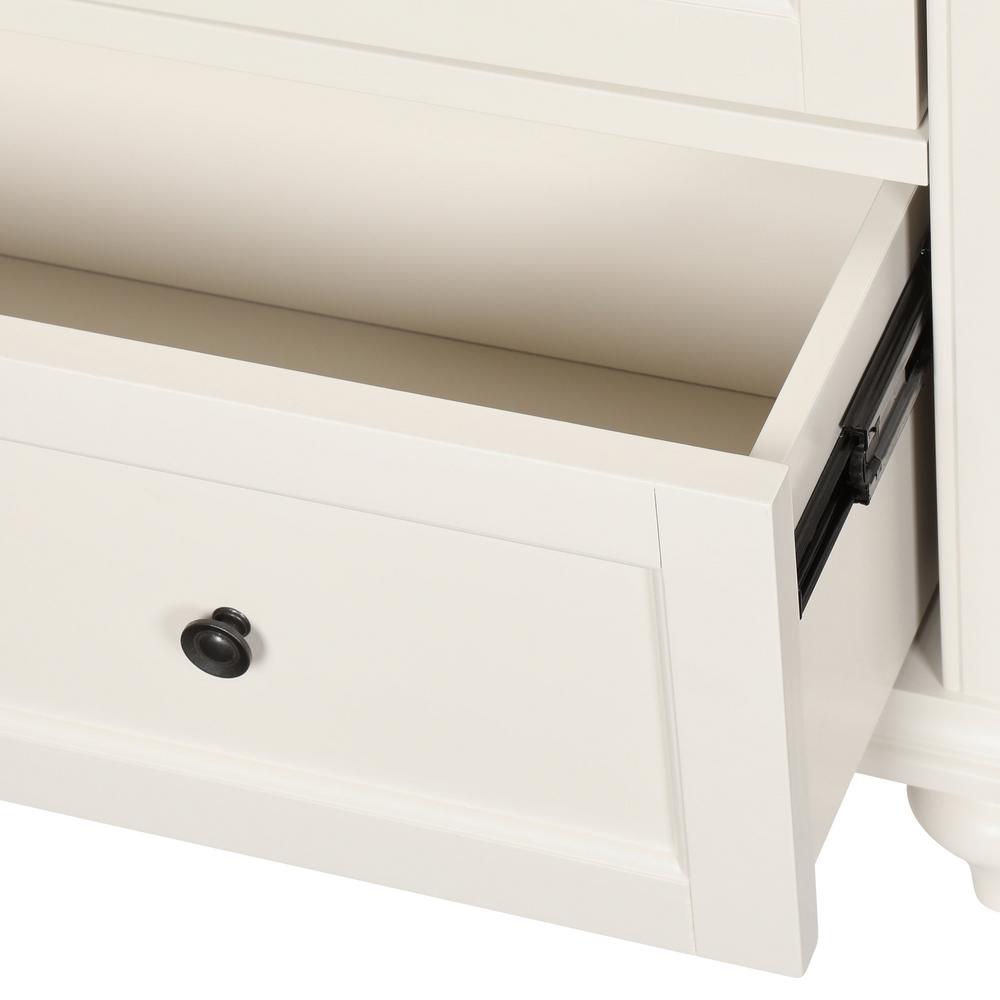 Home Decorators Collection Hamilton 2 Door Polar White Bookcase