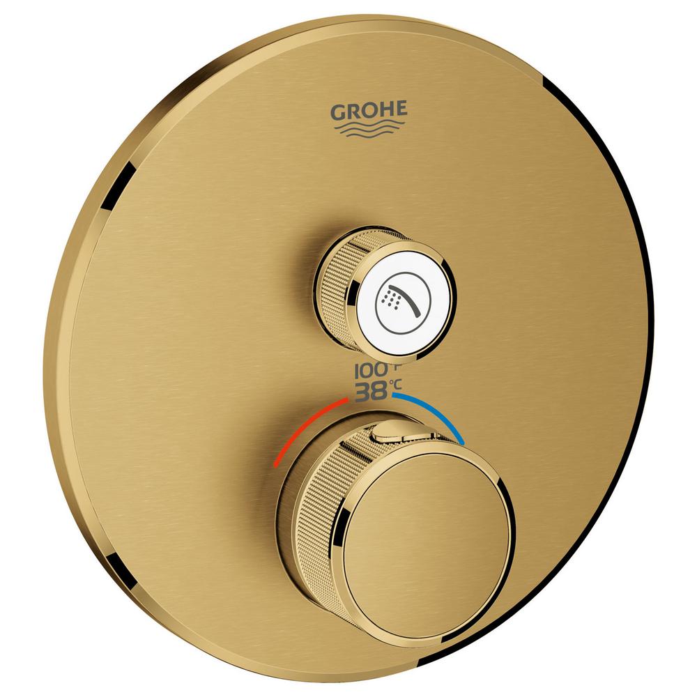 GROHE Grohtherm Smartcontrol 1Handle Single Function Thermostatic Trim Kit in Brushed Nickel