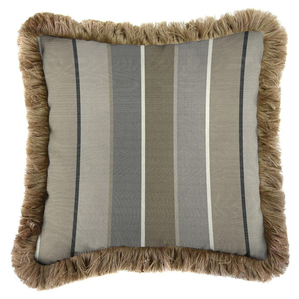 Jordan Manufacturing Sunbrella Milano Charcoal Square Outdoor Throw