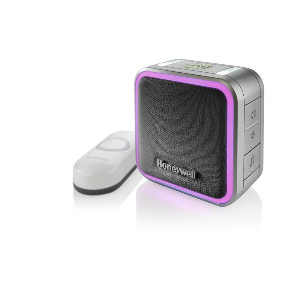 Honeywell Series 3 PlugIn Door Bell with LED Strobe Alerts and Push ButtonRDWL313P The Home