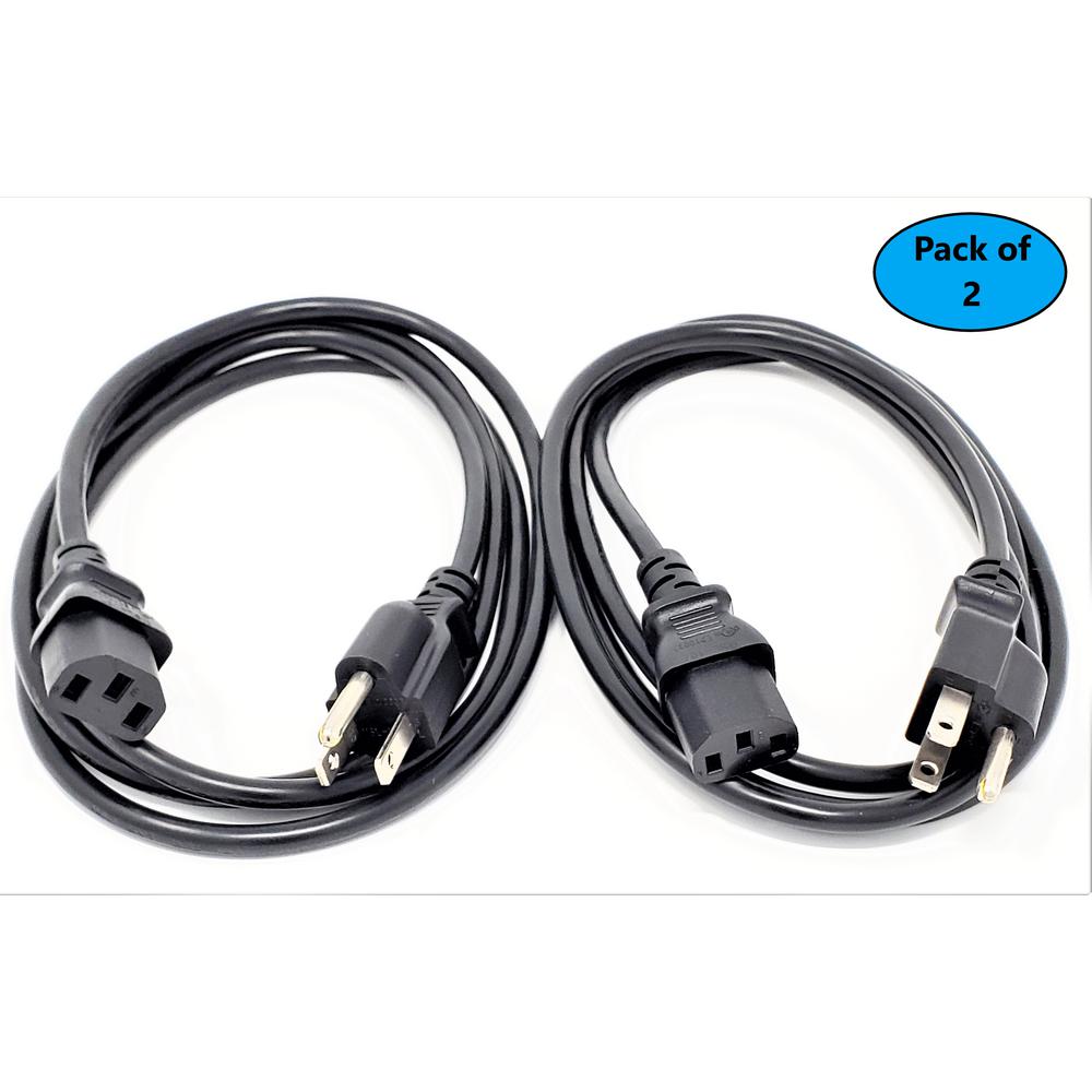 Micro Connectors, Inc 10 Feet Universal AC Power Cord UL Approved NEMA