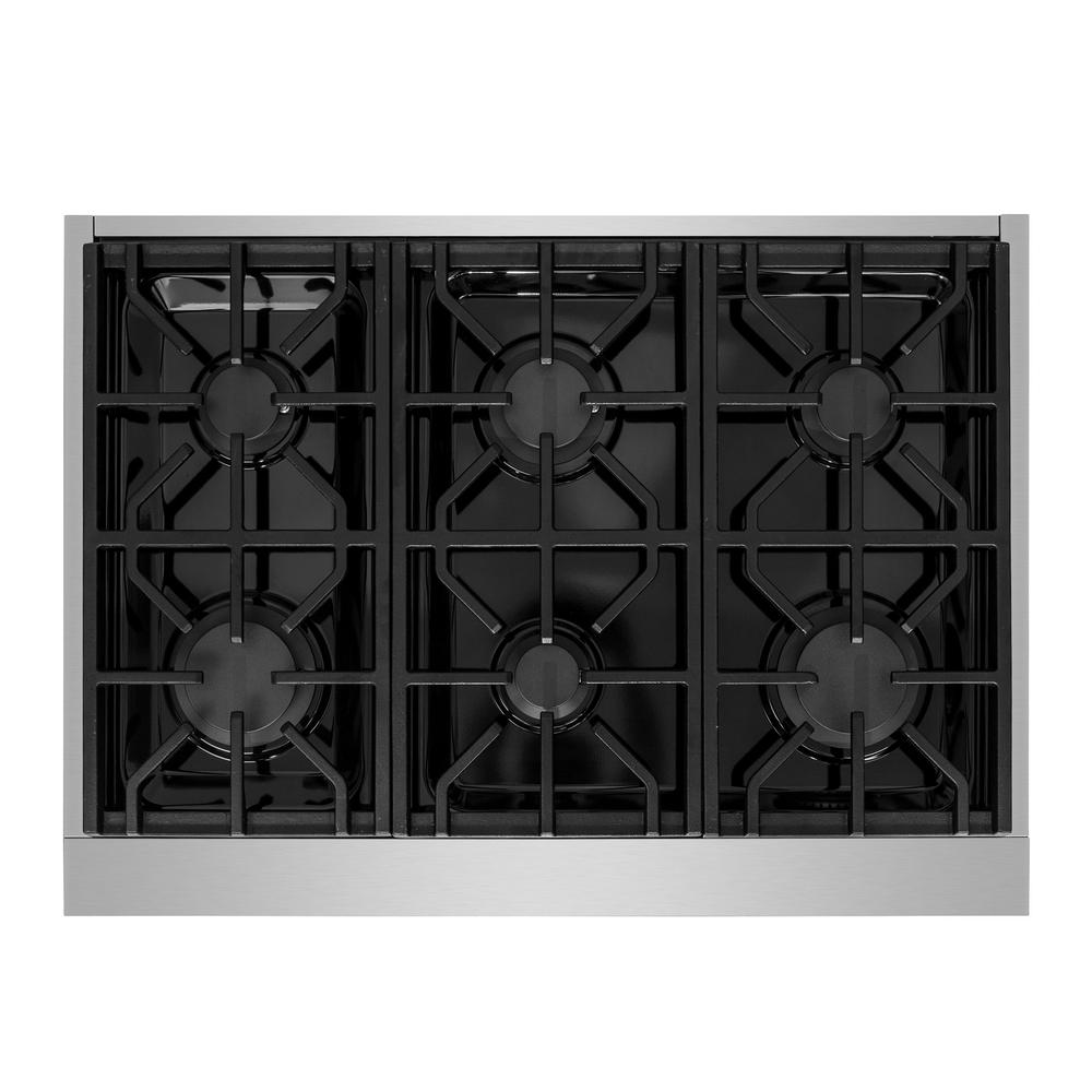 NXR Entree 36 in. ProStyle Gas Cooktop in Stainless Steel with 6