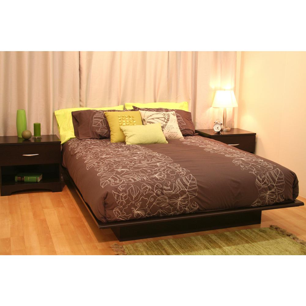 South Shore Step One QueenSize Platform Bed in Chocolate3159233 The