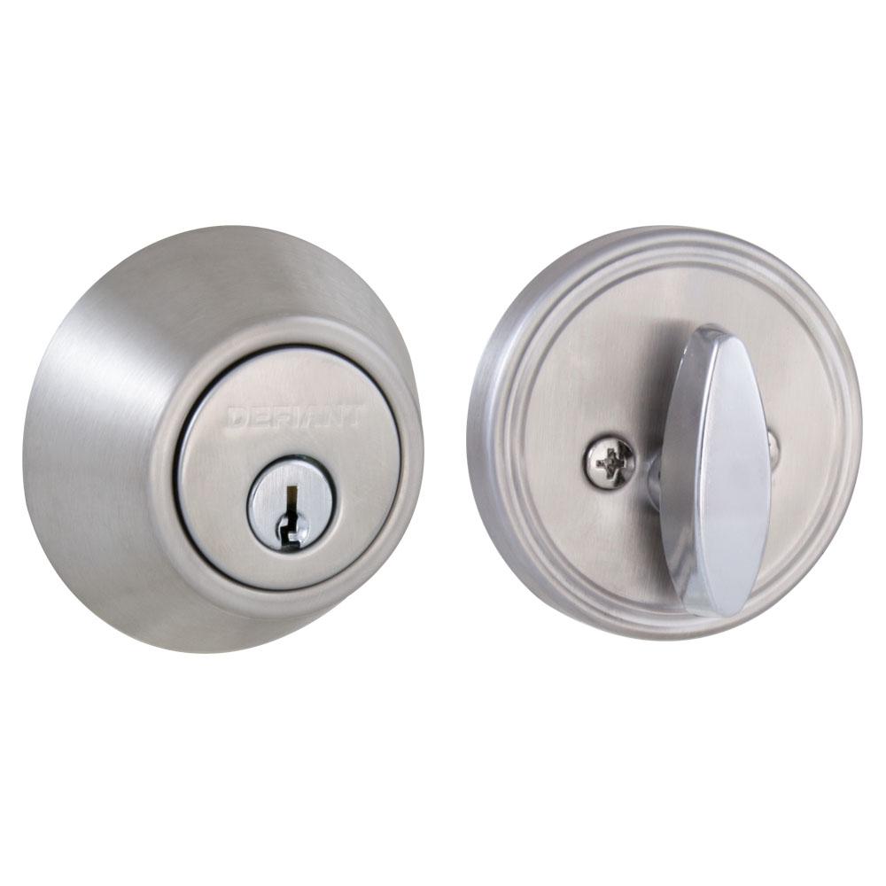Deadbolt 78 mm Satin Chrome or Brass Dead Bolt Door Lock Deadlock