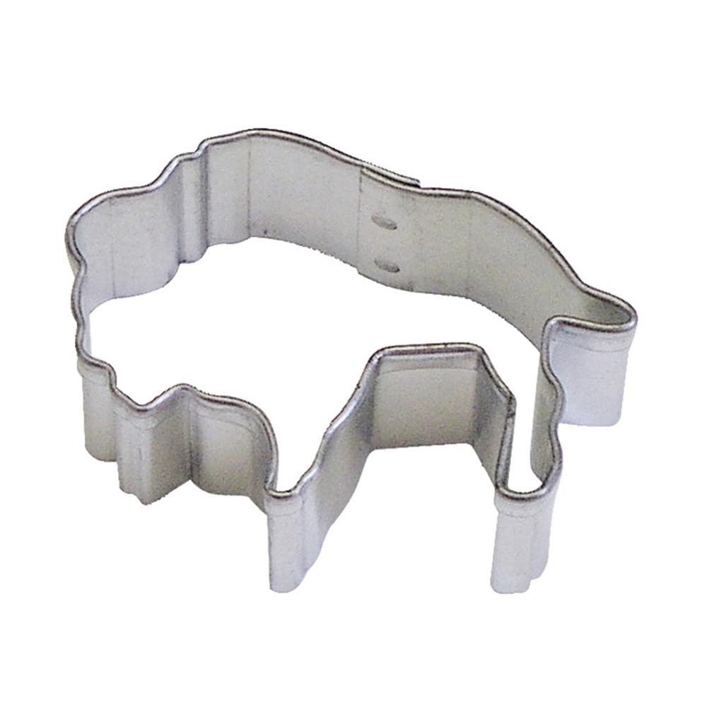 CybrTrayd 12Piece Mini Buffalo Tinplated Steel Cookie Cutter & Recipe