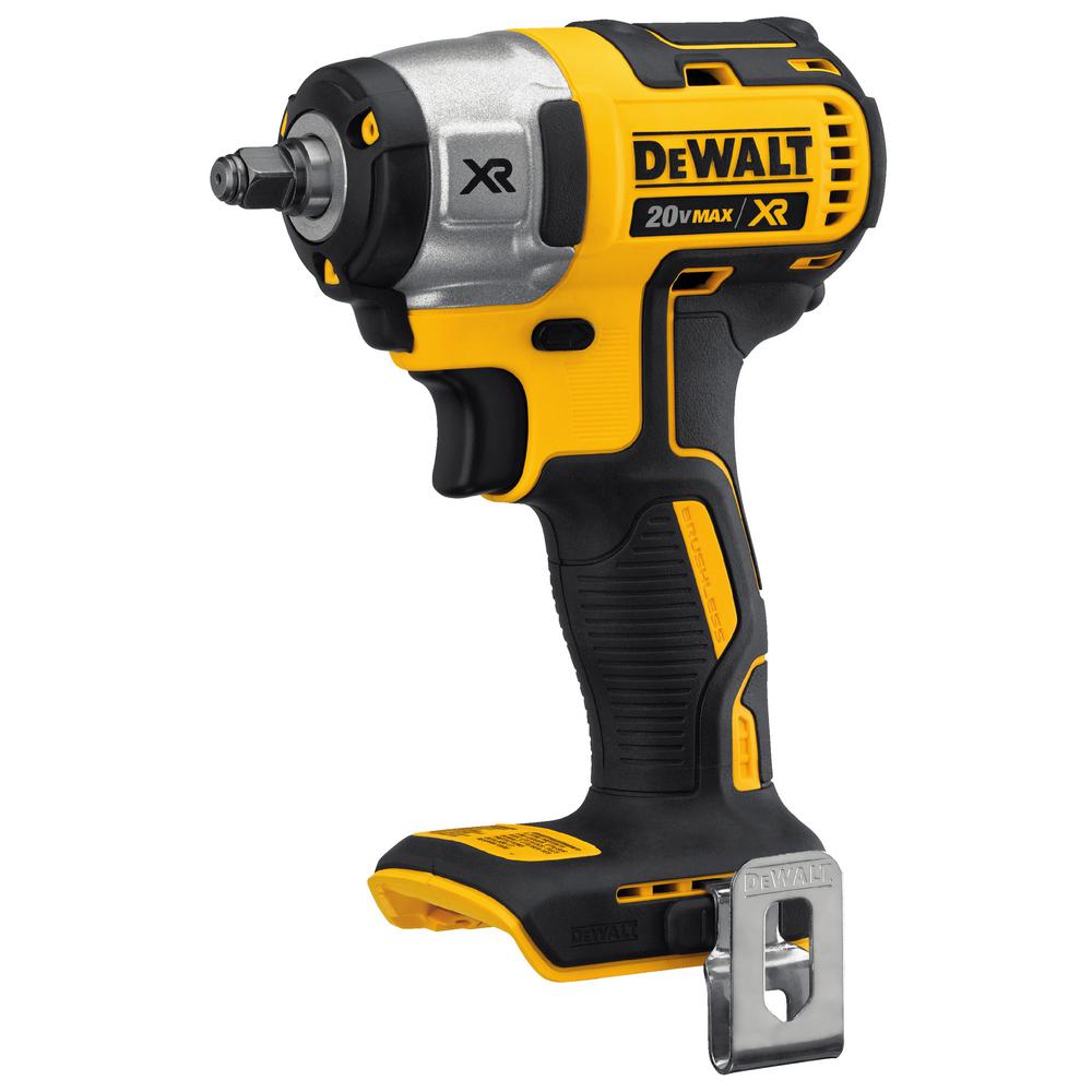 DEWALT 20-Volt MAX XR Cordless Brushless 3/8 in. Compact Impact Wrench ...