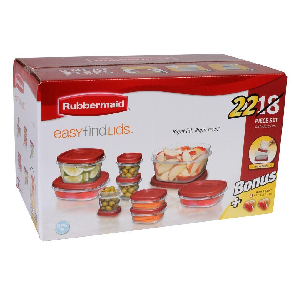 Rubbermaid Easy find Lids 18 pc.set