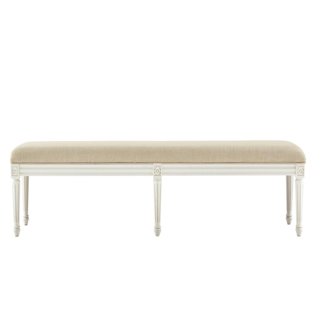 Home Decorators Collection Jacques Antique Ivory Bench-9963620350 - The ...