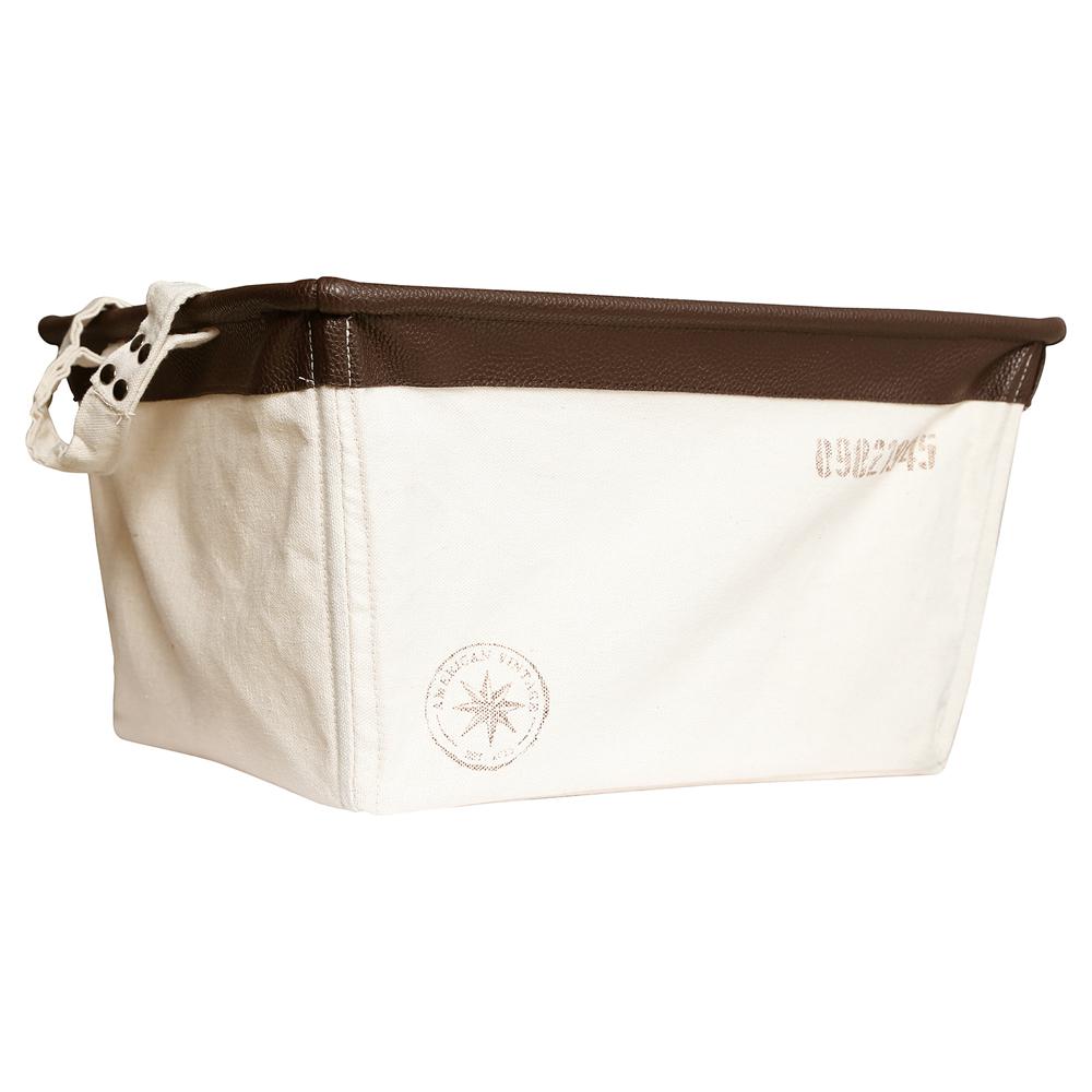 American Vintage Medium Canvas Storage Bins3333005 The Home Depot