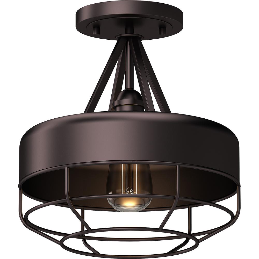 Volume Lighting 12 In W X H 1 Light Indoor Antique Bronze Industrial Semi Flush Mount Ceiling Fixture With Wired Bowl V2161 79 The Home Depot - Semi Flush Chandelier Home Depot Volume Lighting 12 In W X H 1 Light Indoor Antique Bronze Industrial Semi Flush Mount Ceiling Fixture With Wired Bowl V2161 79 The Home Depot - Semi Flush Chandelier Home Depot
