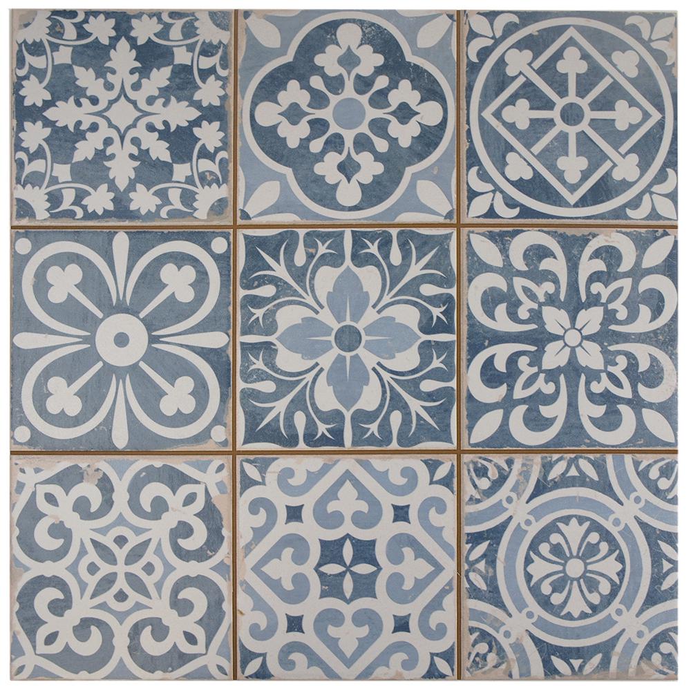 Merola Tile Za Azul 13 In X Ceramic Floor And Wall Merola Tile Za Azul 13 In X