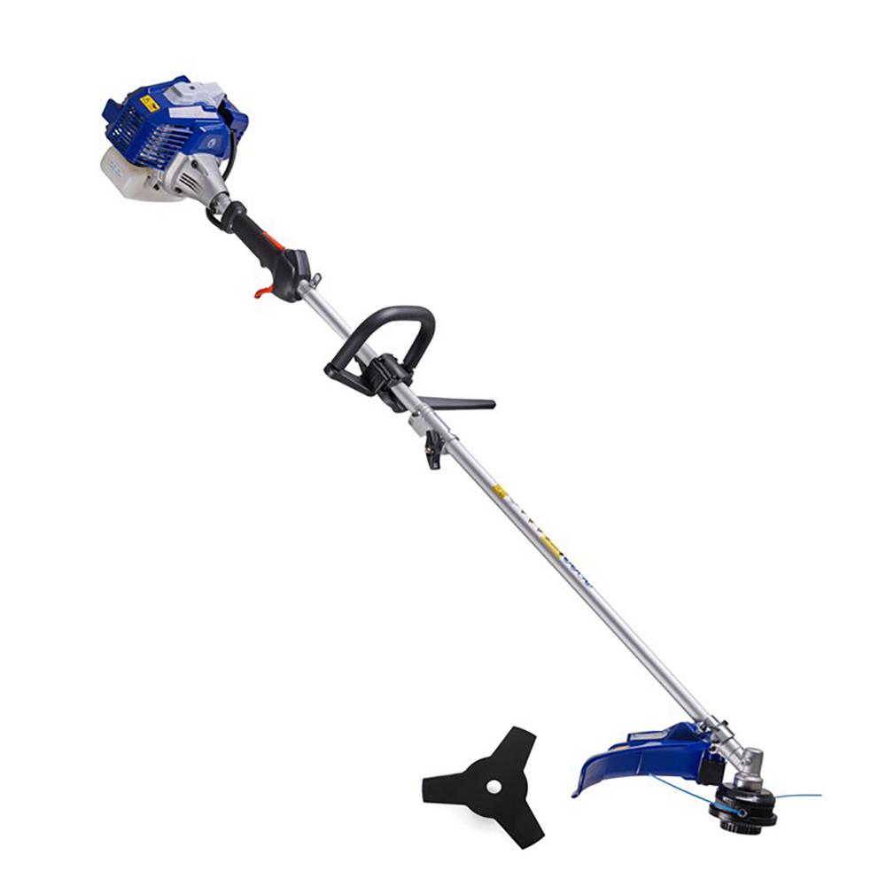 battery powered brush cutter with blade