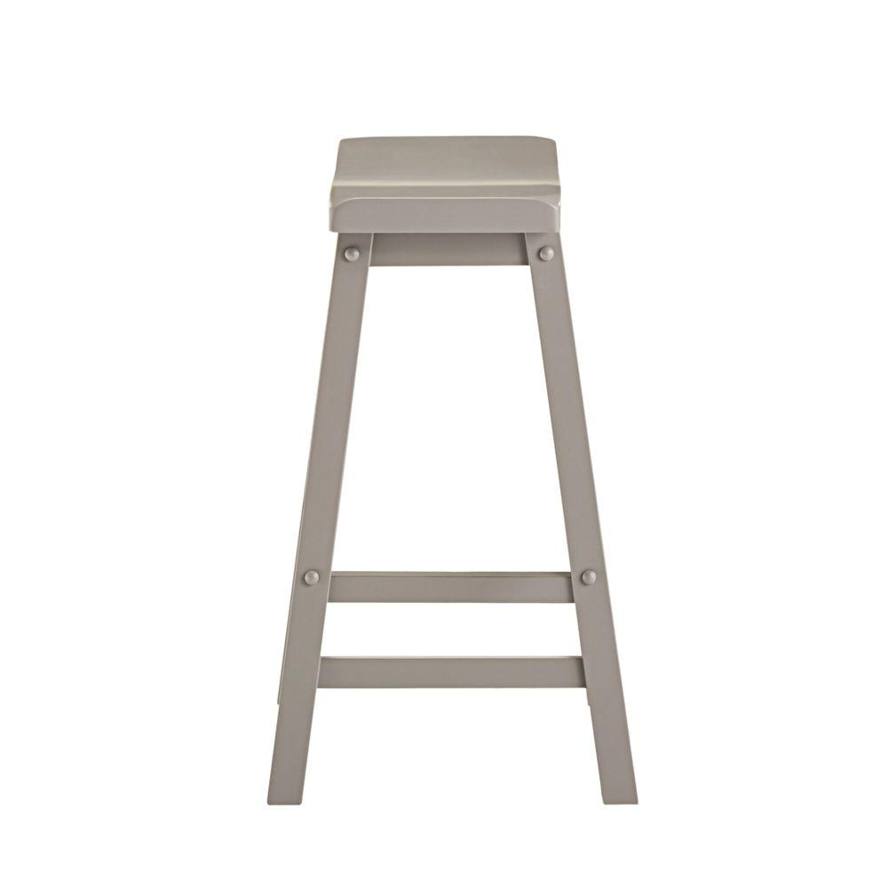 Homesullivan 24 In Elliot Gray Bar Stool 405302ga 243a2pc The Elliot Gray Bar Stool 405302ga 243a2pc The Home Depot