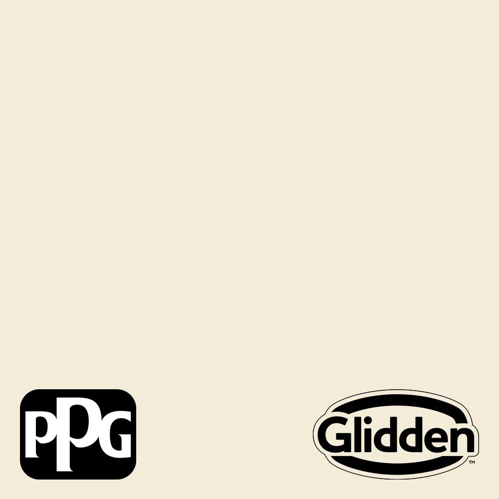 Glidden Premium 5 gal. PPG11002 Adobe White Satin Exterior Latex Paint