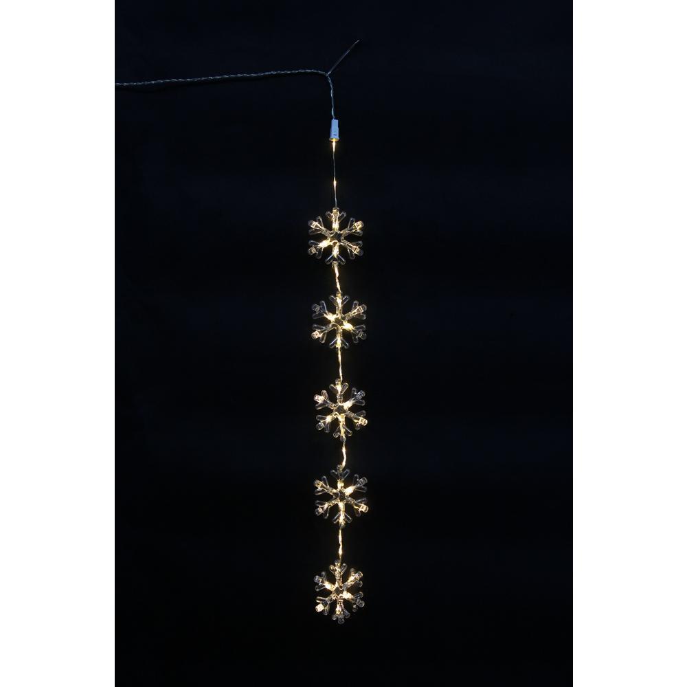 3 Ft 5 Lighted Led Warm White Battery Operated Micro Dot Snowflake 3 Ft 5 Lighted Led Warm White Battery Operated Micro Dot Snowflake Light String W11m1736 The Home Depot