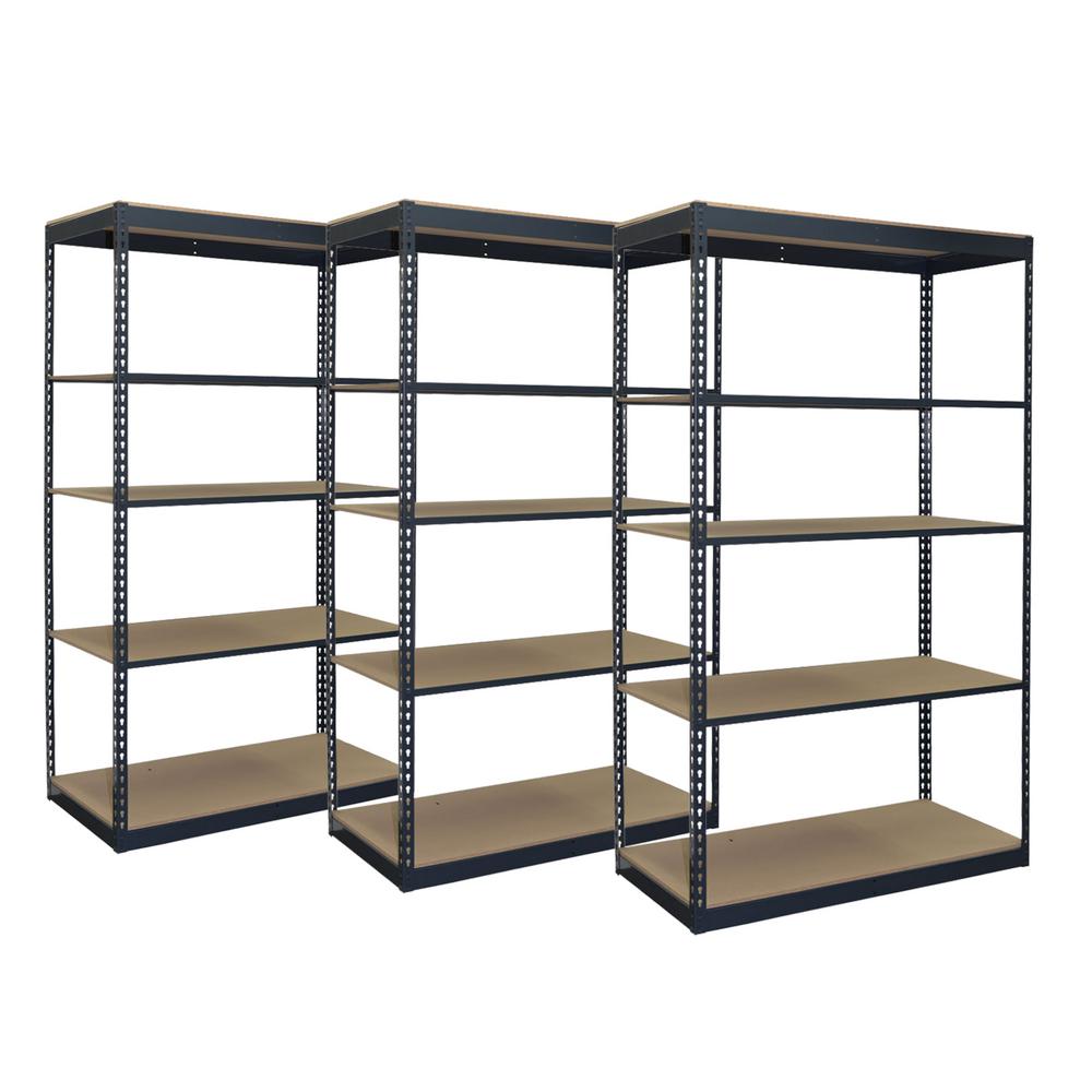 36 42 Freestanding Storage Concepts Garage Shelves 72 In H X 36 W 24 D Steel Boltless