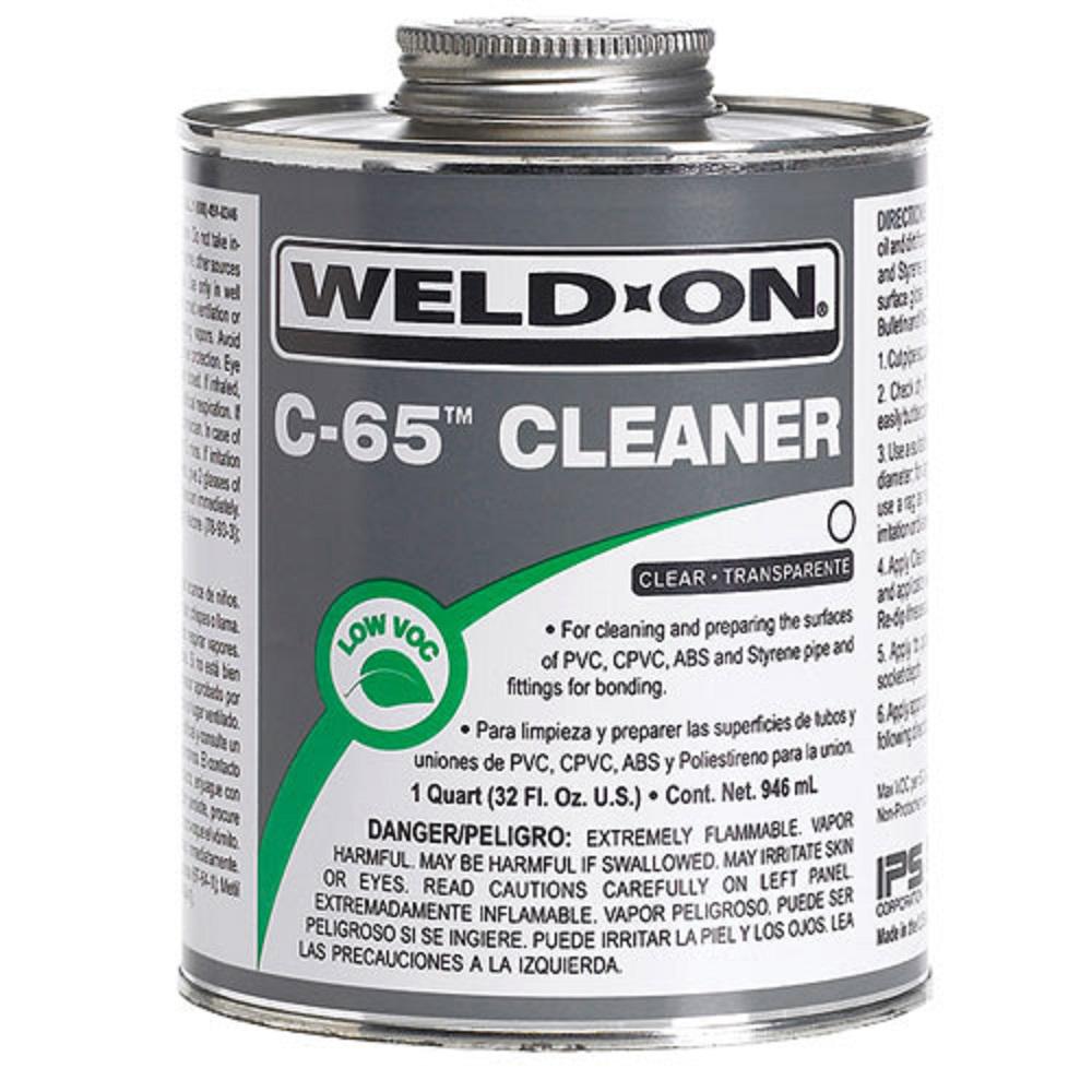 WeldOn 8 oz. PVCCPVC C65 Cleaner in Clear10203 The Home Depot