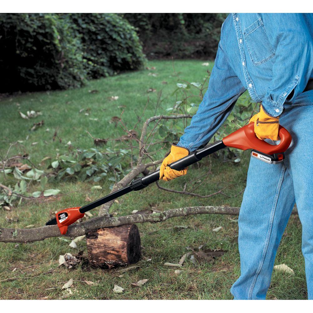 black and decker cordless tree trimmer