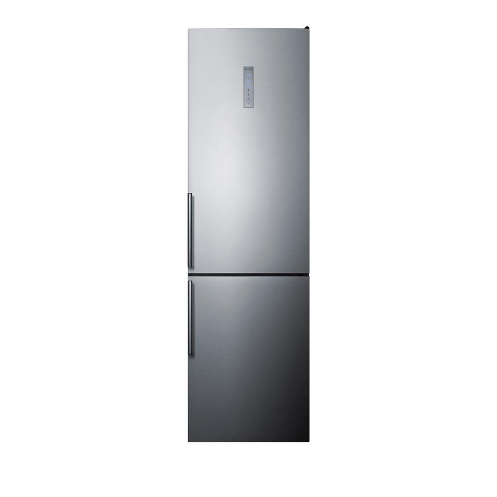 Summit Appliance 24 In W 12 5 Cu Ft Bottom Freezer Refrigerator
