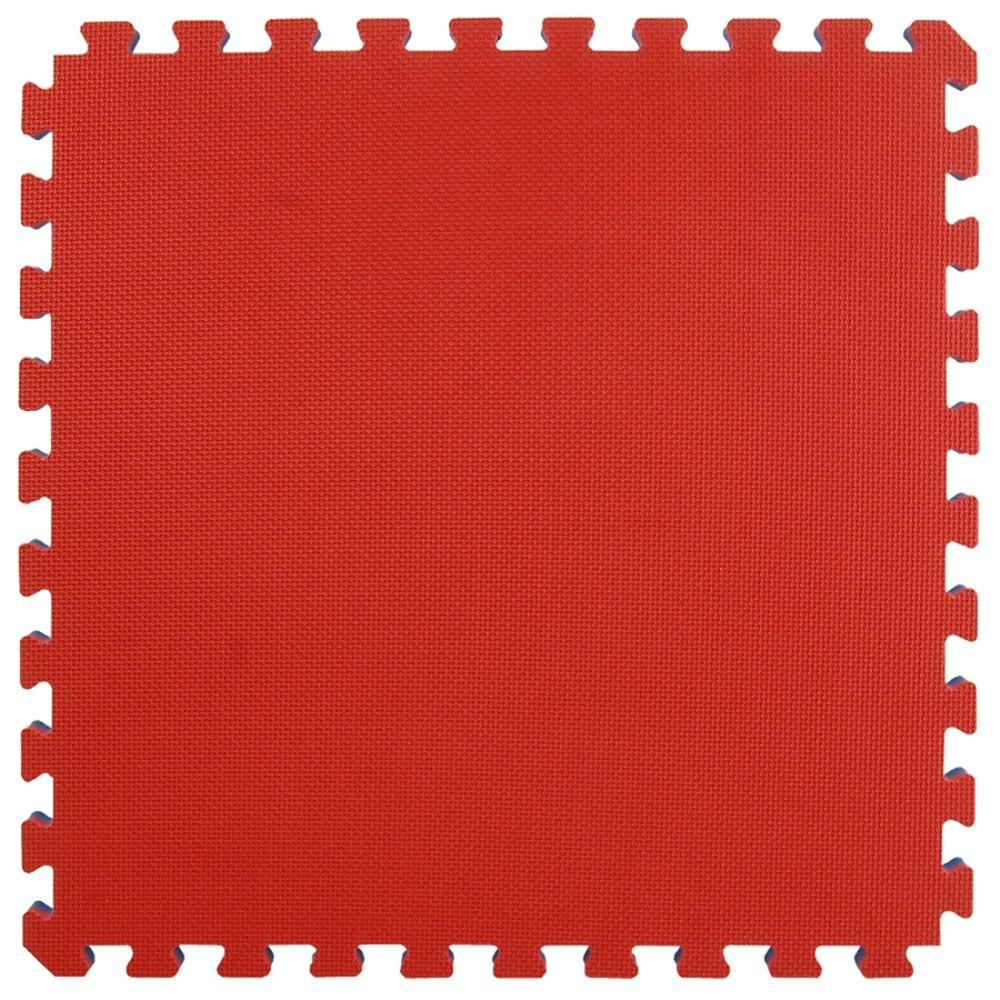 red gym mat