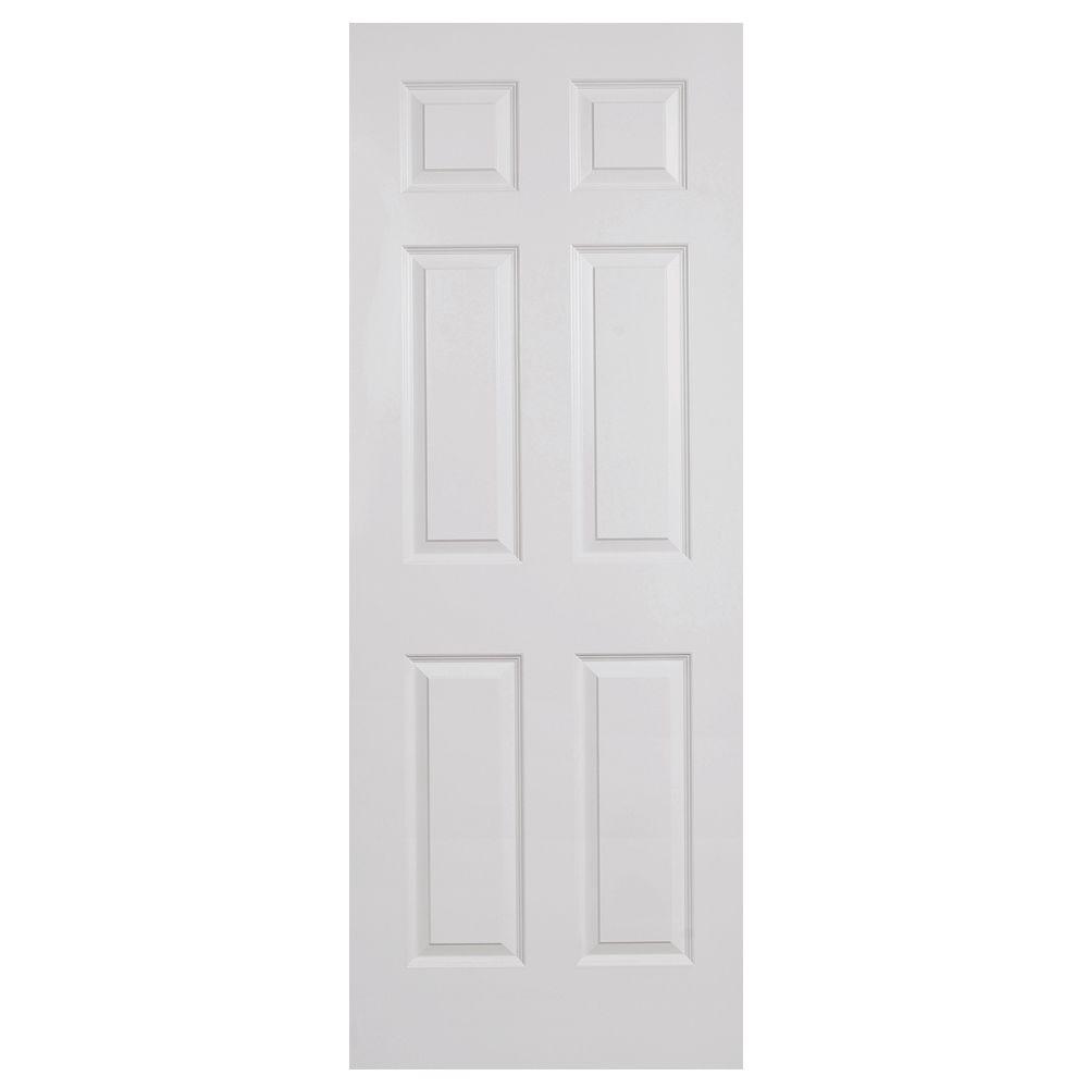Steves Sons 30 In X 80 In 6 Panel Textured Hollow Core Primed