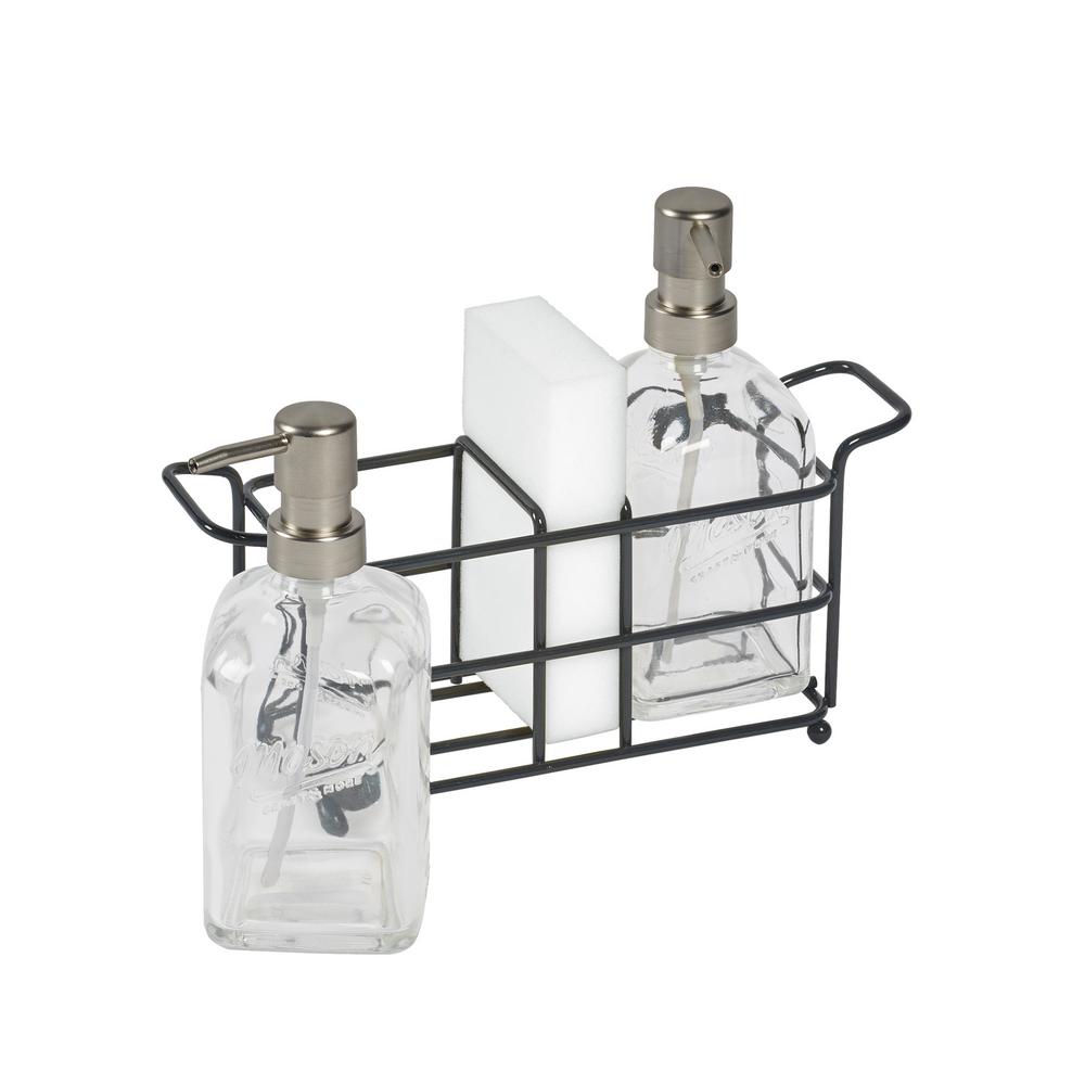 Mason Craft More 4 Piece Gl Soap Pump And Caddy Set Tpt P4516 4 Piece Gl Soap Pump And Caddy Set