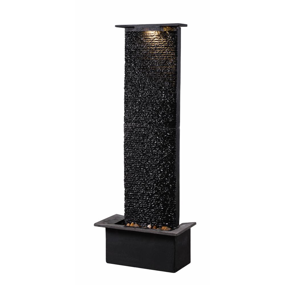 resin solar outdoor fountain with light