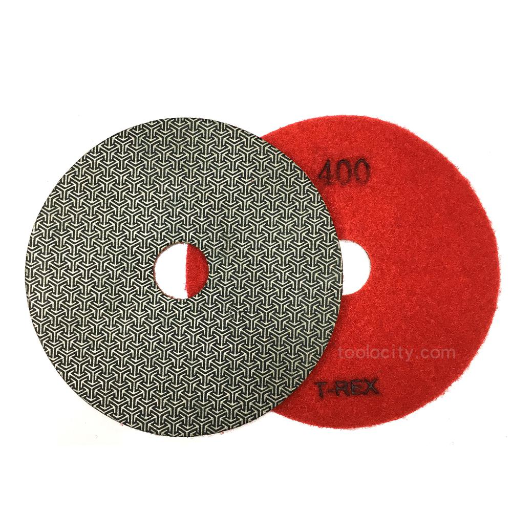 T-REX 7 in. 60-Grit Electroplated Diamond Polishing Pads-TEP7060 - The