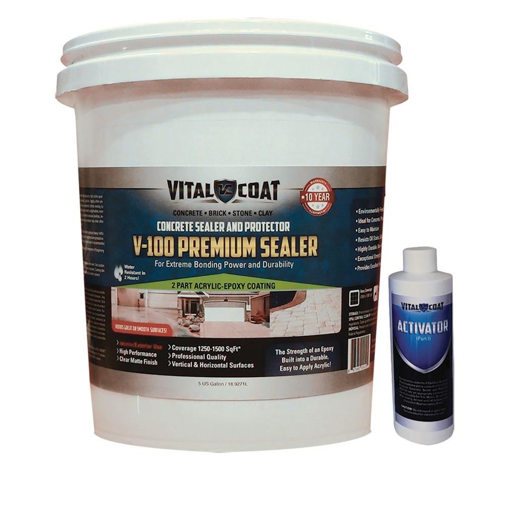 VITAL COAT V-100 Premium 46 lb. Water Base Acrylic Epoxy ...
