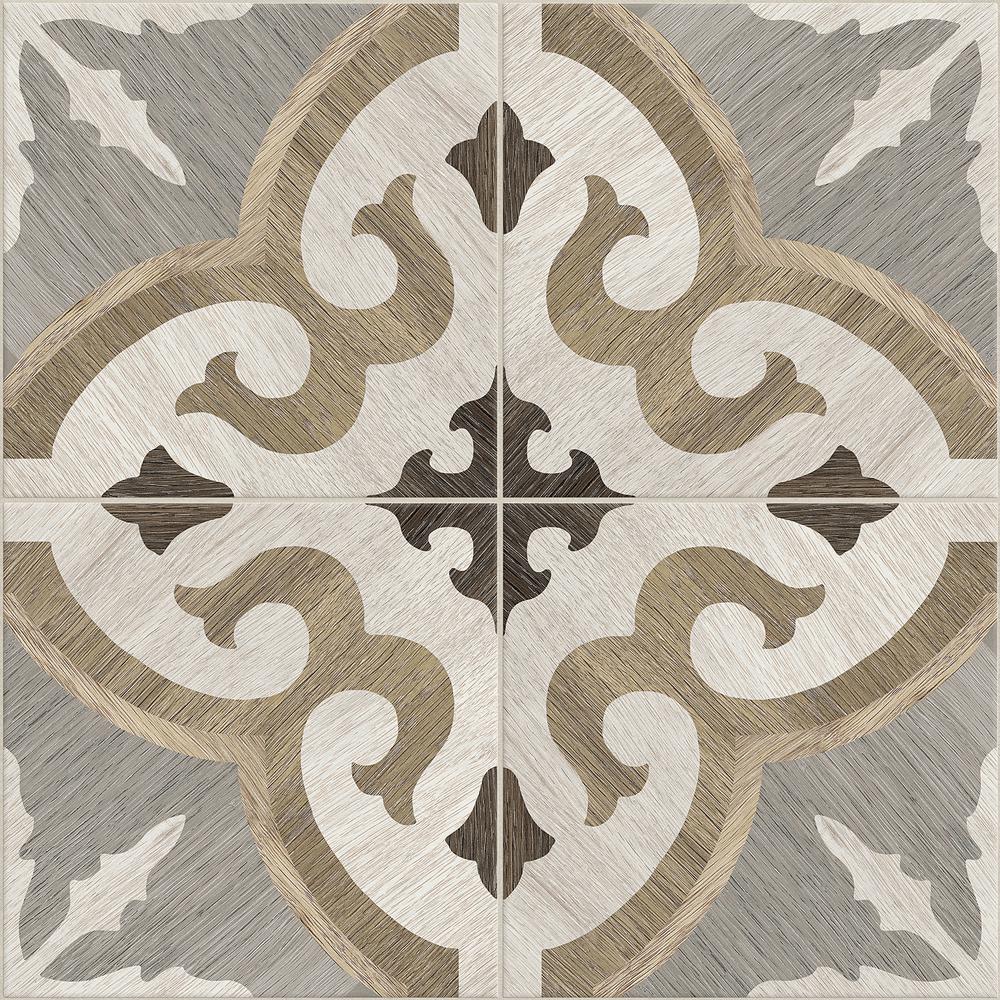 12.91 sq. ft.// Case Matte Porcelain Floor and Wall Tile x 8 in Castaic Briar Oak 8 in