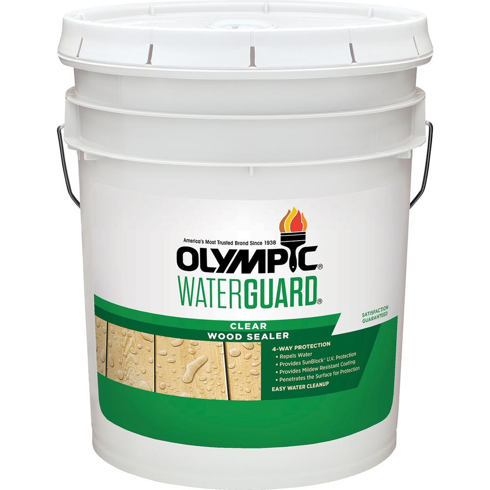 Olympic Waterguard 5 gal. Clear Wood Sealer-55260XI-05 - The Home Depot