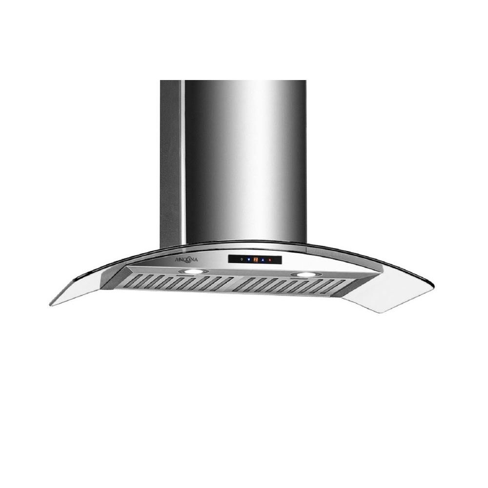 ancona gcc430 30 in wall mounted convertible range hood in