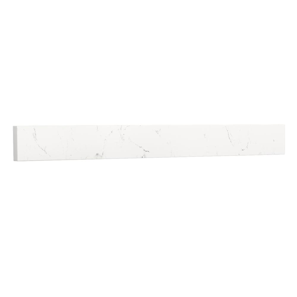 30 1 2 in cultured marble backsplash in white