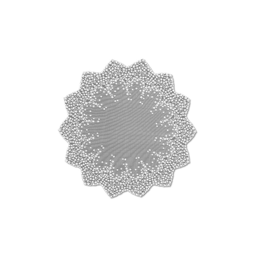 Heritage Lace Woodland 36-Inch by 36-Inch Table Topper White WL-3636W