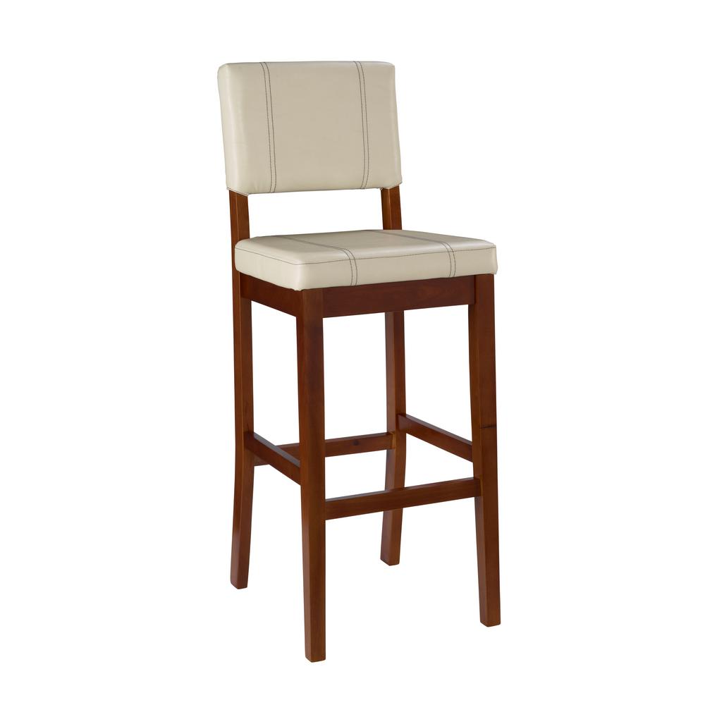 Reviews for Linon Home Decor Milano 30 in. Cream Cushioned Bar Stool