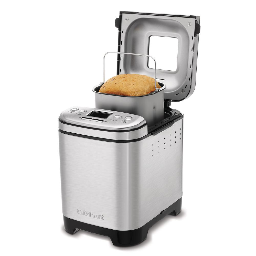 Cuisinart Automatic 2 lb. Brushed Stainless Steel Bread Maker with Gluten-Free Setting CBK-110 ...