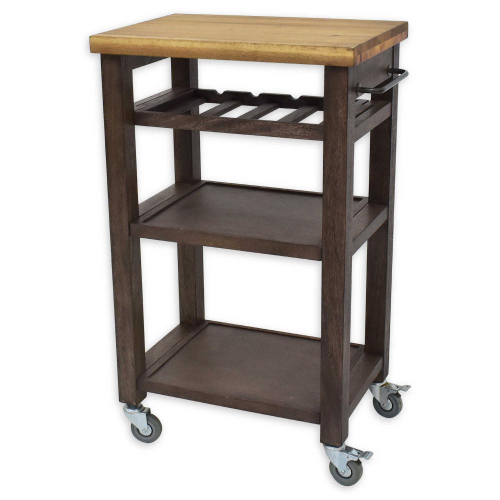 Belden Rolling Kitchen Cart Gray - Steve Silver Co.