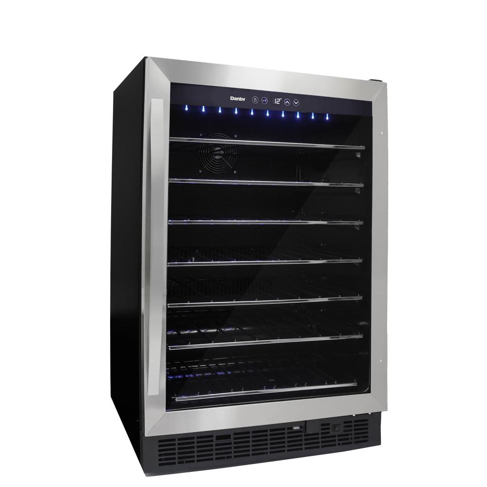 Danby Single Zone 60-Bottle Built-in Wine Cooler-DWC057A1BSS - The Home ...