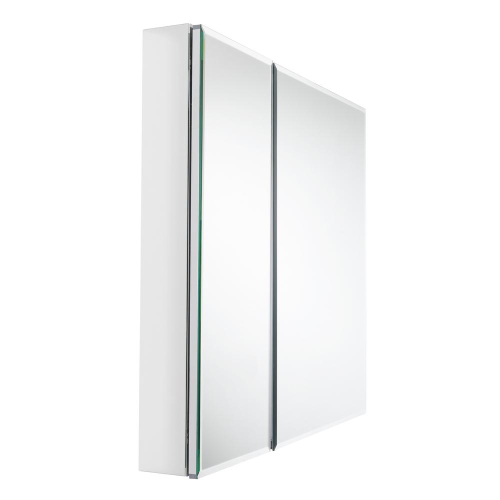 Pegasus 48 in. W x 26 in. H Frameless Recessed or SurfaceMount Tri