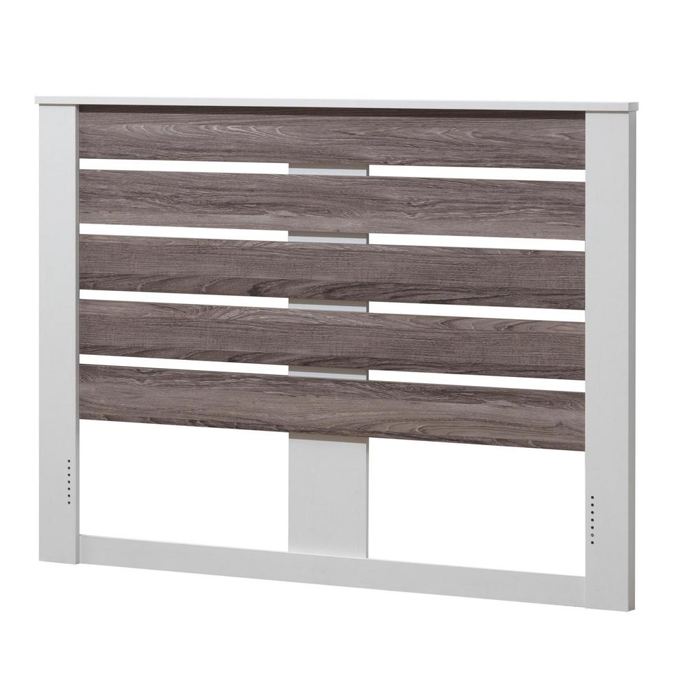 Ameriwood Smithfield Ivory Rustic Um Brown Queen Headboard Ameriwood Smithfield Ivory Rustic Um Brown Queen Headboard