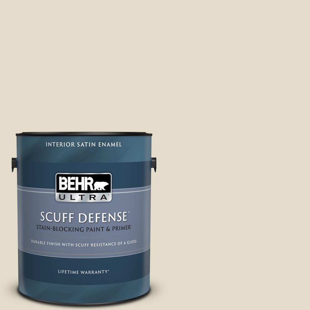 BEHR ULTRA 1 gal. PPU716 Vintage Linen Extra Durable Satin Enamel