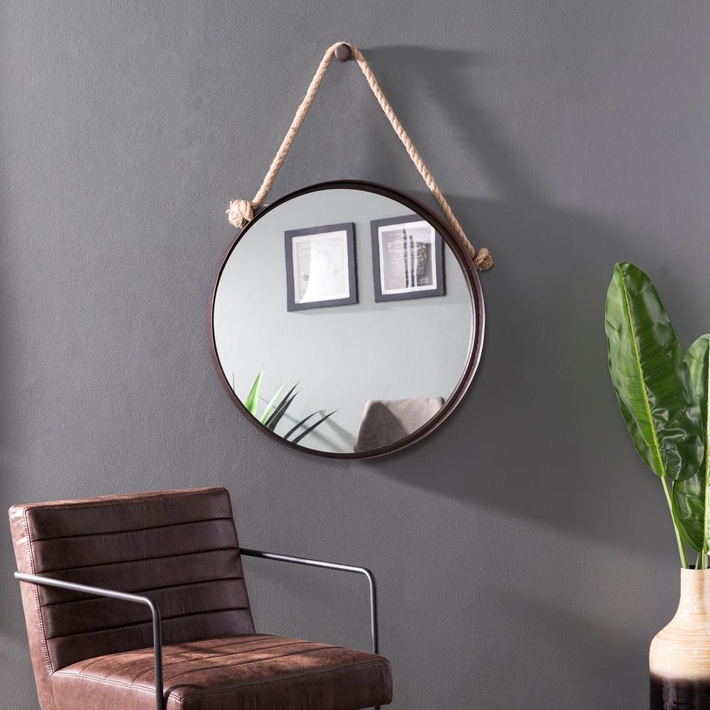 Southern Enterprises Lora Black Decorative Hanging MirrorHD013596