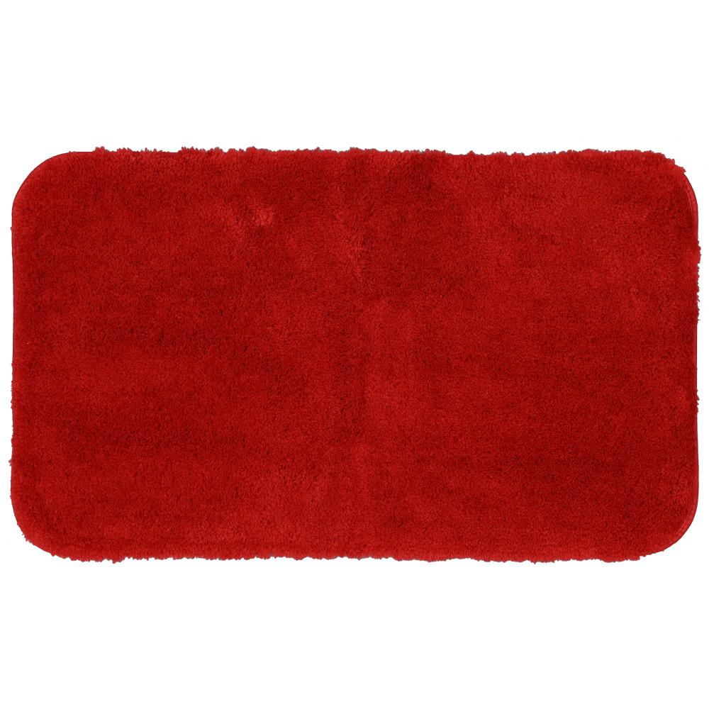Mohawk Home Riverside Red 20 In X 34 Nylon Bath Rug 292675 Red 20 In X 34 Nylon Bath Rug